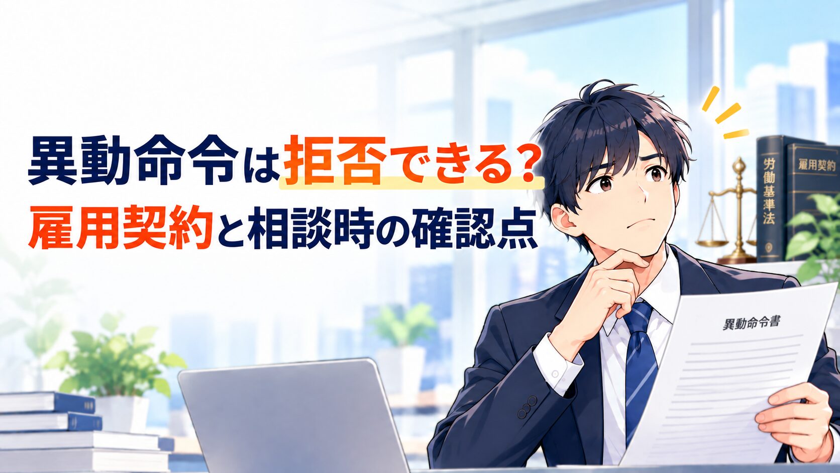 異動命令は拒否できる？雇用契約と相談時の確認点