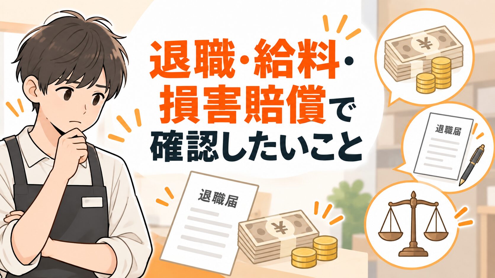 退職・給与・損害賠償で確認したいこと